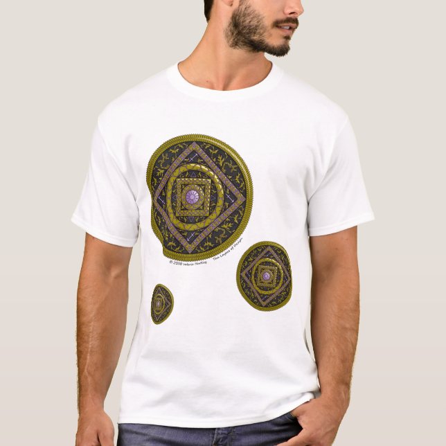 Sagittarius Mandala Men's Light Shirt (Front)