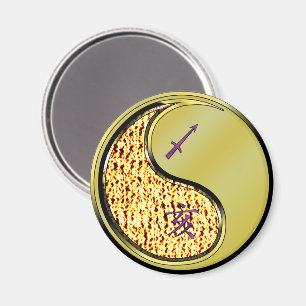 Sagittarius & Metal Boar Magnet