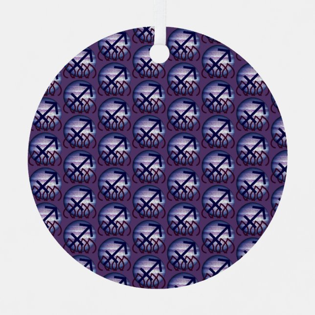 Sagittarius Metal Ornament (Front)