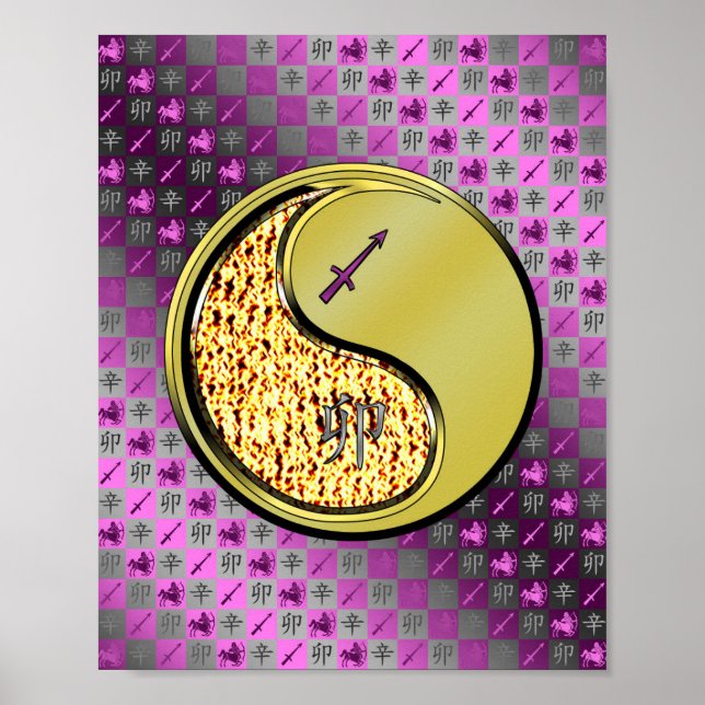 Sagittarius & Metal Rabbit Poster (Front)