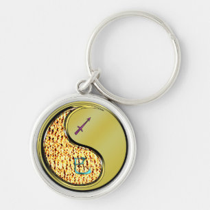 Sagittarius & Metal Snake Keychain