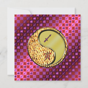 Sagittarius & Metal Tiger Card