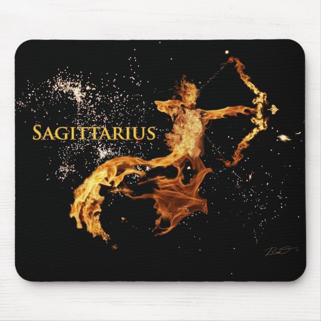 Sagittarius Mouse Pad - Zodiac Symbols (Front)