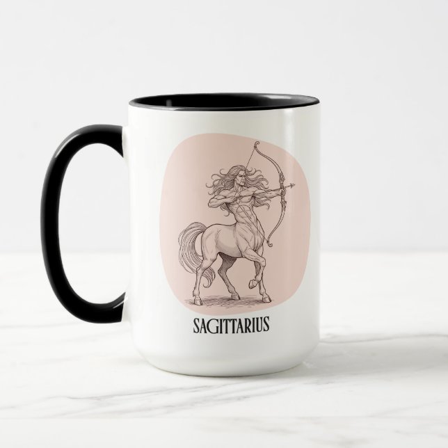 Sagittarius November Zodiac Birthday Gift Present Mug (Left)
