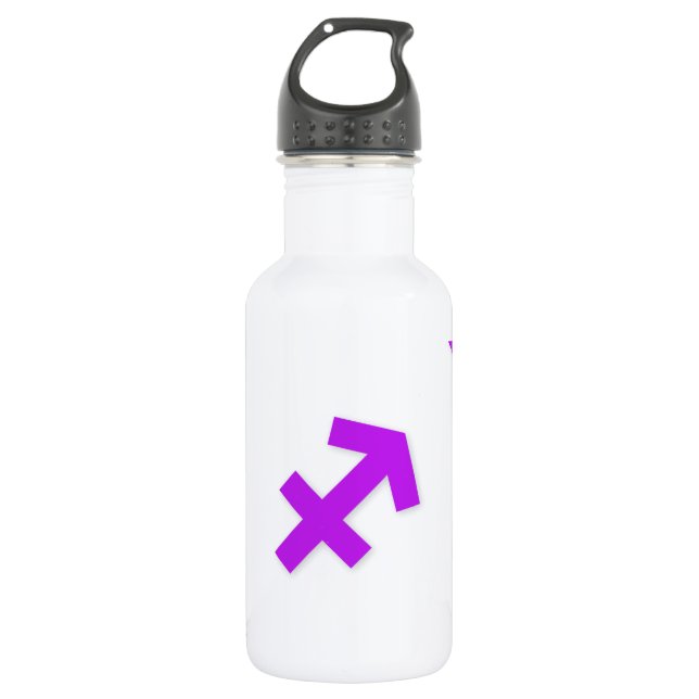 Sagittarius Pattern Purple 532 Ml Water Bottle (Front)