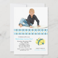 Sagittarius Photo Anniversaire Fête Invitation