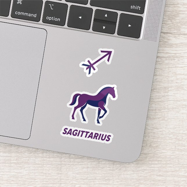 Sagittarius Purple Geometric Stallion (Detail)