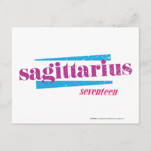 Sagittarius Purple Postcard