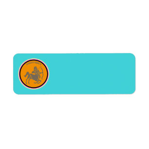 Sagittarius Return Address Label