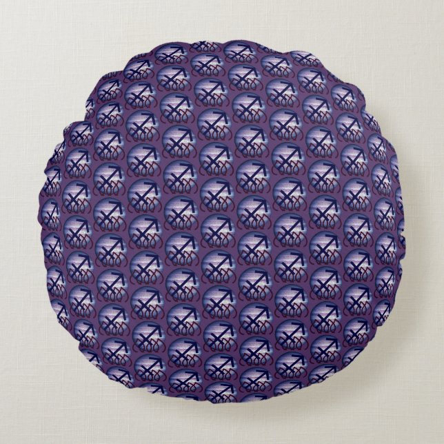 Sagittarius Round Pillow (Front)