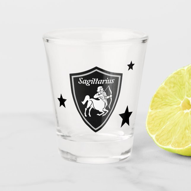 Sagittarius Shot Glass (Front)
