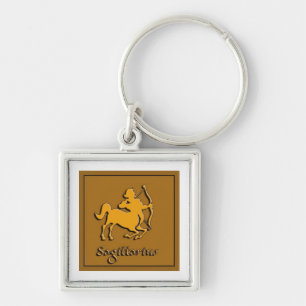 Sagittarius sign keychain