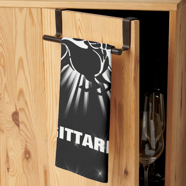 Sagittarius sign kitchen towel (Thirds Fold)