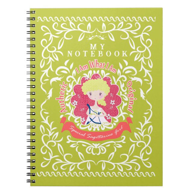 Sagittarius Sign. Notebook (Front)