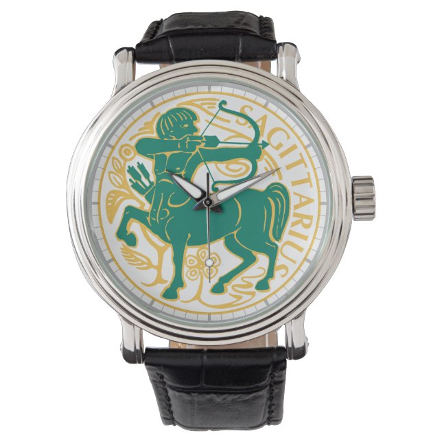 Sagittarius Sign of the Zodiac Watch (Front)