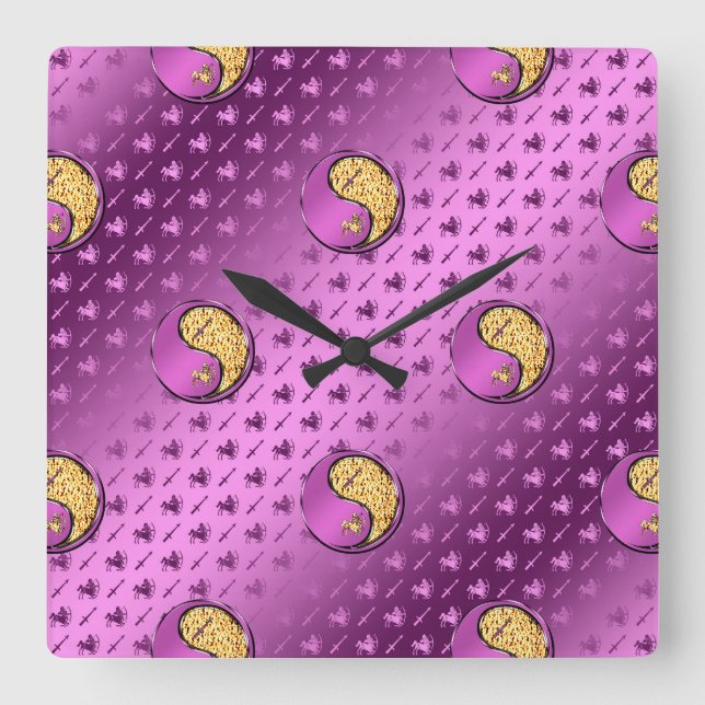 Sagittarius Square Wall Clock (Front)