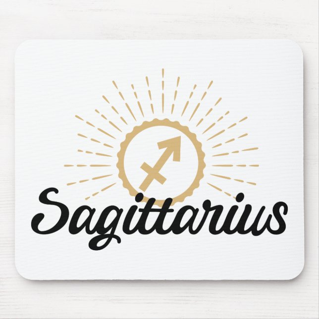 Sagittarius Starburst Symbol Mouse Pad (Front)