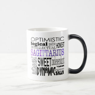 Sagittarius Subway Art Magic Mug