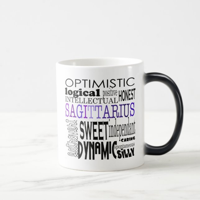 Sagittarius Subway Art Magic Mug (Right)