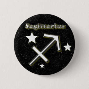 Sagittarius symbol 2 inch round button