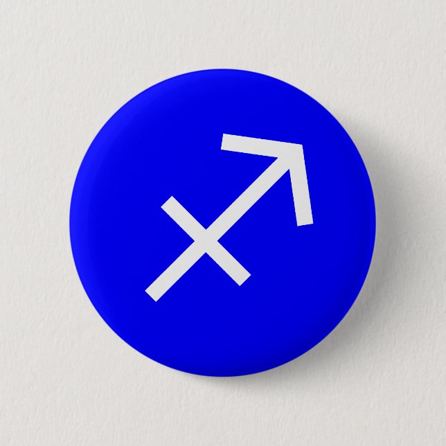 Sagittarius Symbol 2 Inch Round Button (Front)