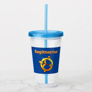 Sagittarius symbol  acrylic tumbler