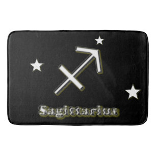 Sagittarius symbol bath mat