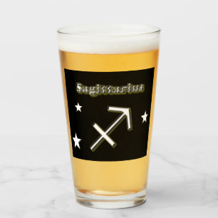Sagittarius symbol  glass