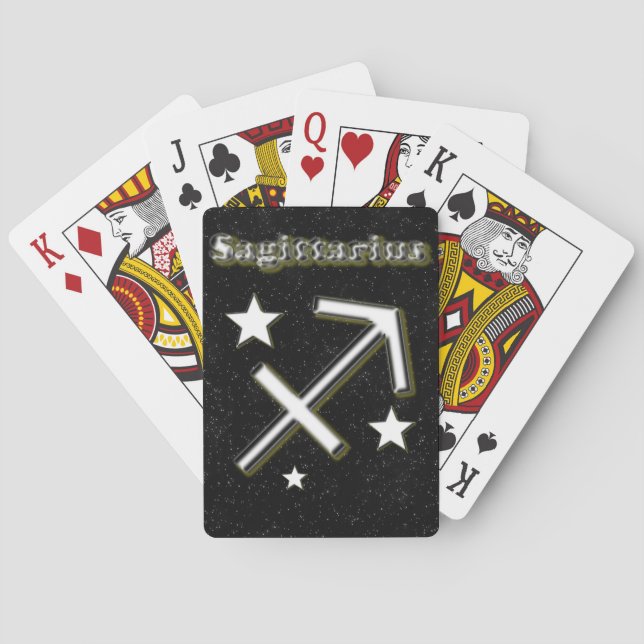 Sagittarius symbol playing cards (Back)