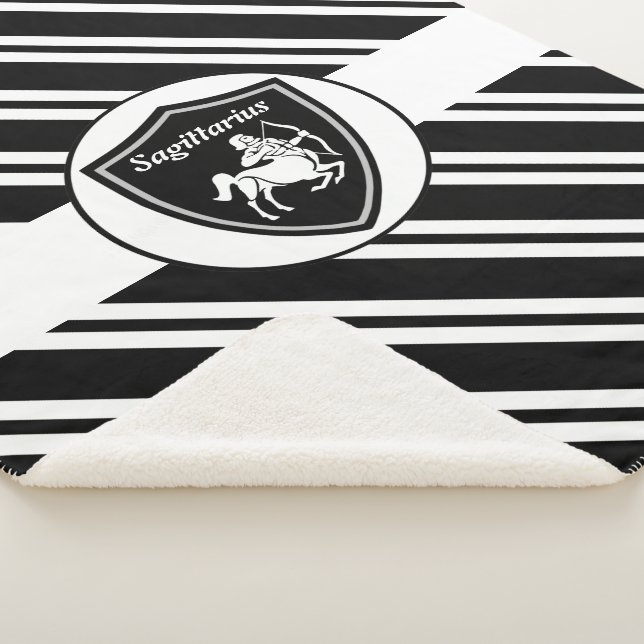 Sagittarius symbol sherpa blanket (3/4)