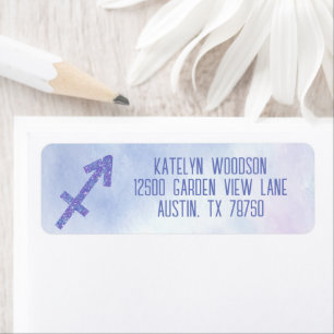 Sagittarius Symbole pourpre Adresse de retour
