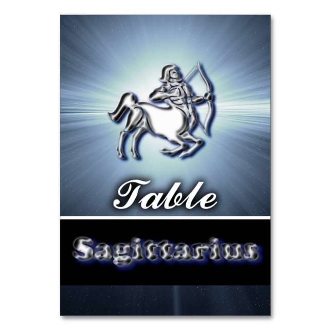 Sagittarius Table Number (Front)