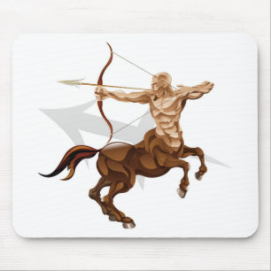 Sagittarius the archer star or birth zodiac sign mouse pad