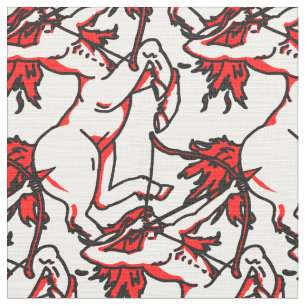 Sagittarius The Archer zodiac art pattern fabric
