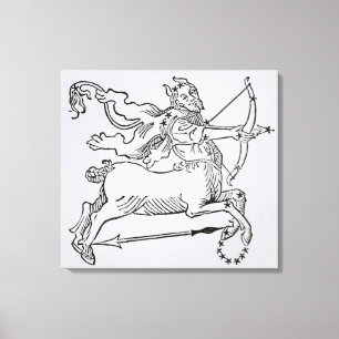 Sagittarius (the Centaur) an illustration from the Canvas Print