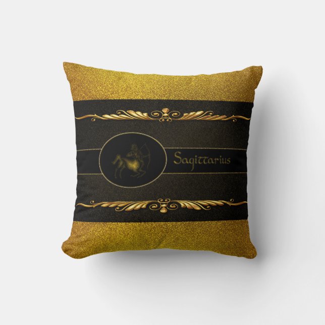Sagittarius Throw Pillow (Front)