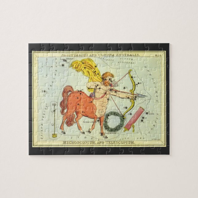 Sagittarius, Vintage Constellation Urania's Mirror Jigsaw Puzzle (Horizontal)