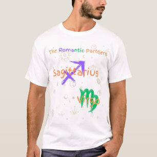 Sagittarius Virgo Couple Zodiac T-Shirt