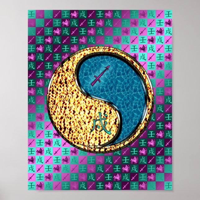 Sagittarius & Water Dog Poster (Front)