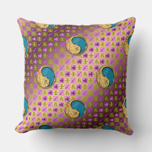 Sagittarius & Water Dragon Throw Pillow