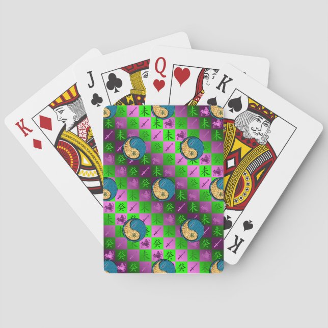 Sagittarius & Water Goat Playing Cards (Back)
