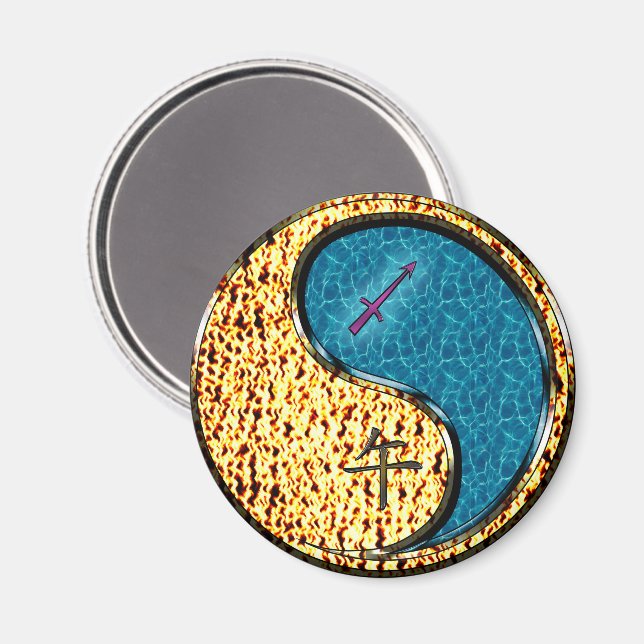 Sagittarius & Water Horse Magnet (Front/Back)