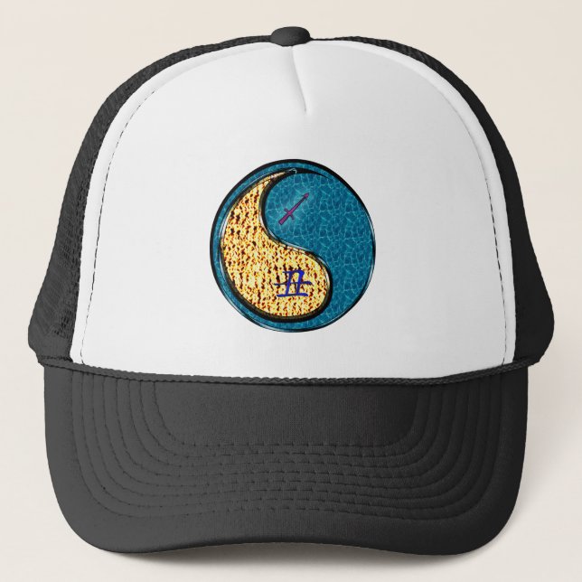 Sagittarius & Water Ox Trucker Hat (Front)