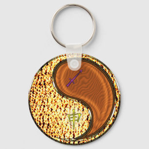 Sagittarius & Wood Monkey Keychain