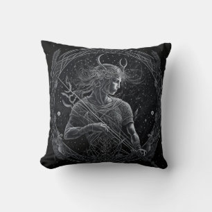 Sagittarius Zodiac Astrological Throw Pillow