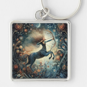 Sagittarius Zodiac Astrology Mystical Birthday Keychain
