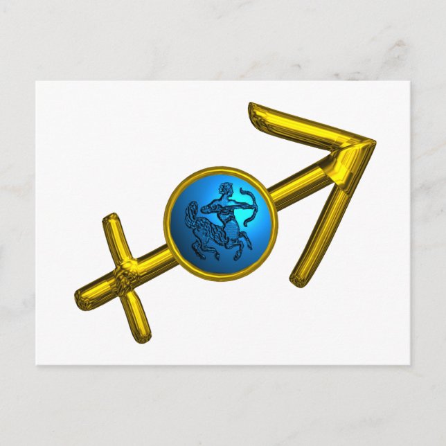 SAGITTARIUS ZODIAC BIRTHDAY  Astrology Postcard (Front)