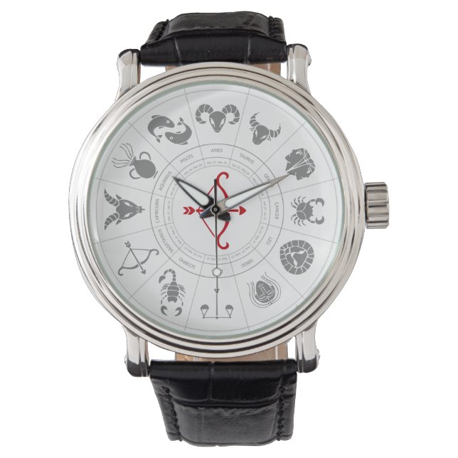 Sagittarius Zodiac Birthday Gift Watch (Front)