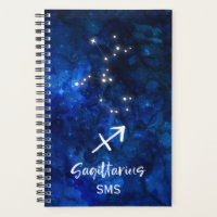 Sagittarius Zodiac Constellation Galaxy Monogram
