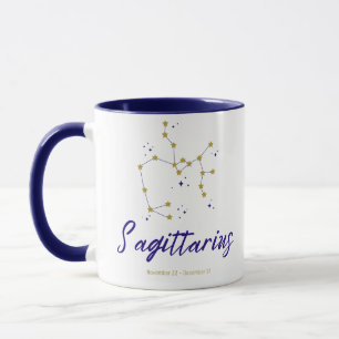 Sagittarius Zodiac Constellation Star Archer Astro Mug